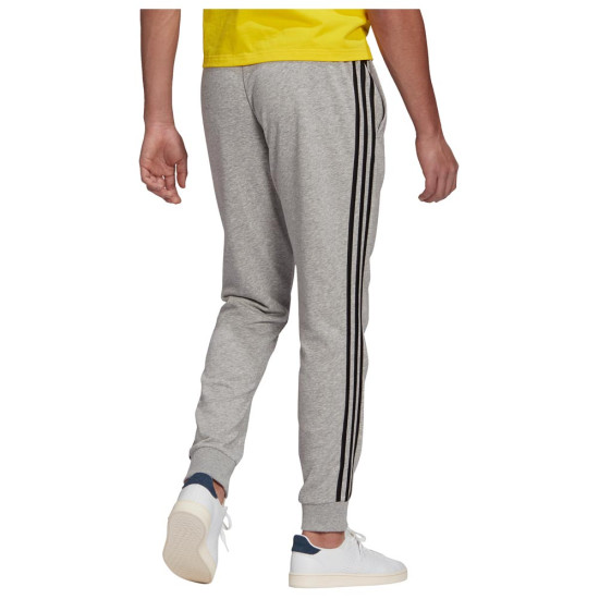 Adidas Ανδρικό παντελόνι φόρμας Essentials French Terry Tapered-Cuff 3-Stripes Pants